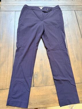 H&M Navy Straight-Leg Women's Trousers